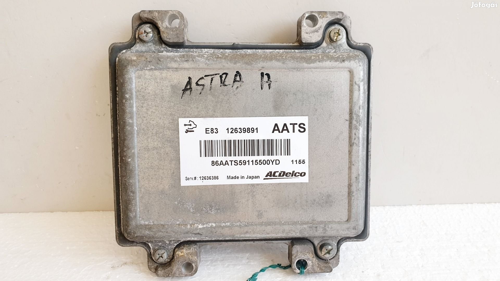 508645 Opel Astra J, Motorvezérlő, Ecu, 12636386, 12639891, ACDelco.
