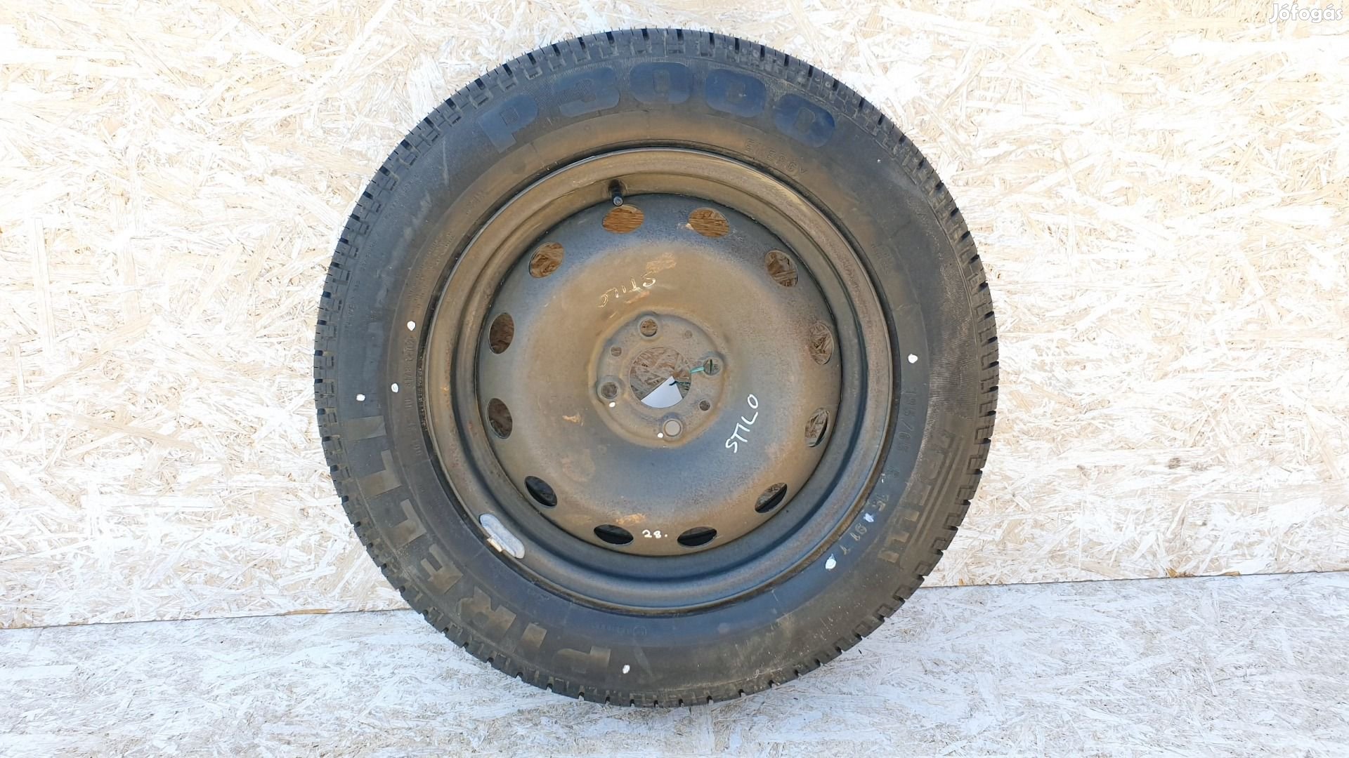 508987 Fiat Stilo 2002, Pótkerék, 4x98, ET43, Pirelli, 195/65R15 91T