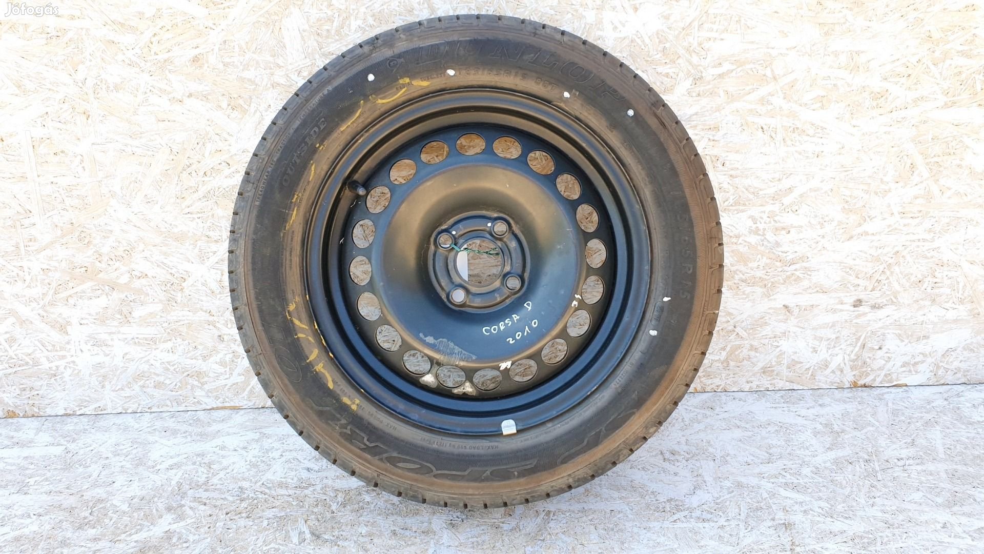 508993 Opel Corsa D, 2010 Pótkerék, 4x100, ET39, Dunlop 185/65R15