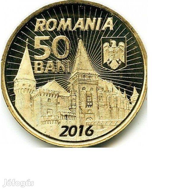 50 Bani Emlékérem 2016 Hunyadi János Rolniból tasakba UNC