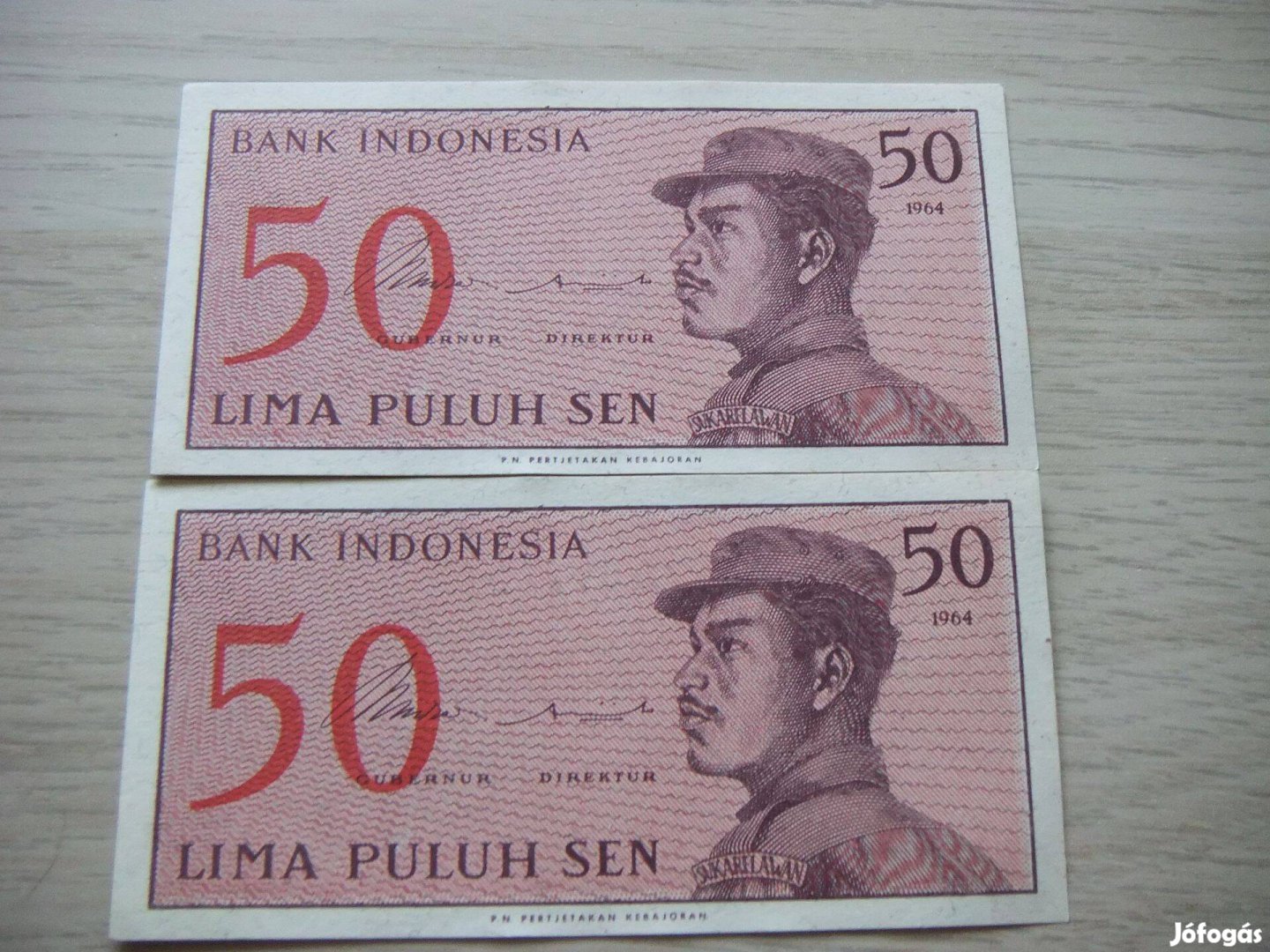 50 Sen 2 db Sorszámkövető 1964 Indonézia