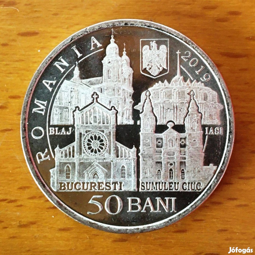 50 bani Ferenc pápa apostoli látogatása Romániában érme 2019