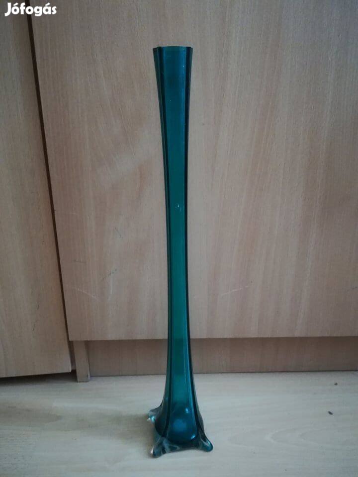 50 cm türkiz üveg váza 500 Ft