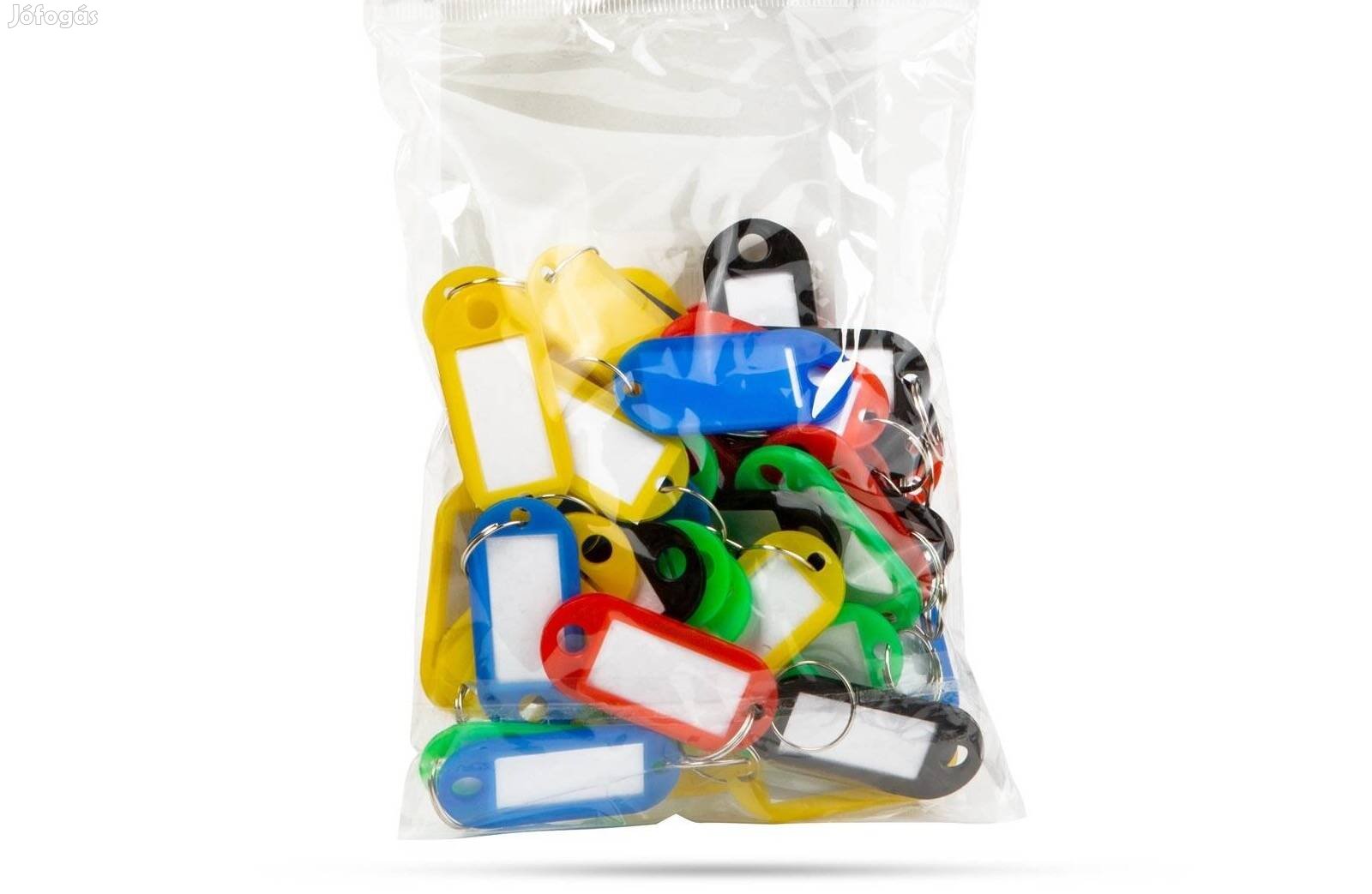 50 darab színes műanyag feliratozható kulcsjelölő biléta kulcscímke