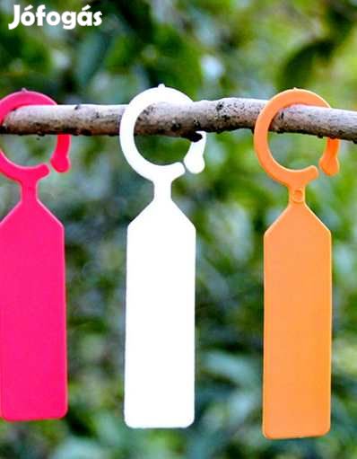 50 db MŰanyag Fehér Jelölő Tábla akasztható 3456