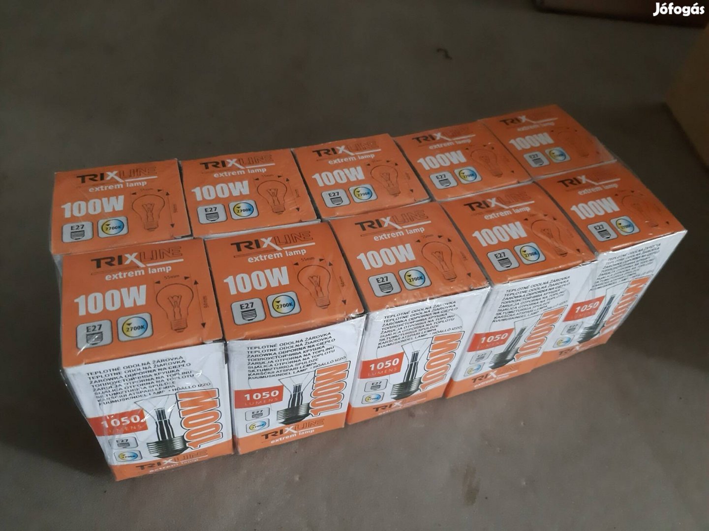 50db 100W hagyományos izzó, égő, E27, nem Tungsram