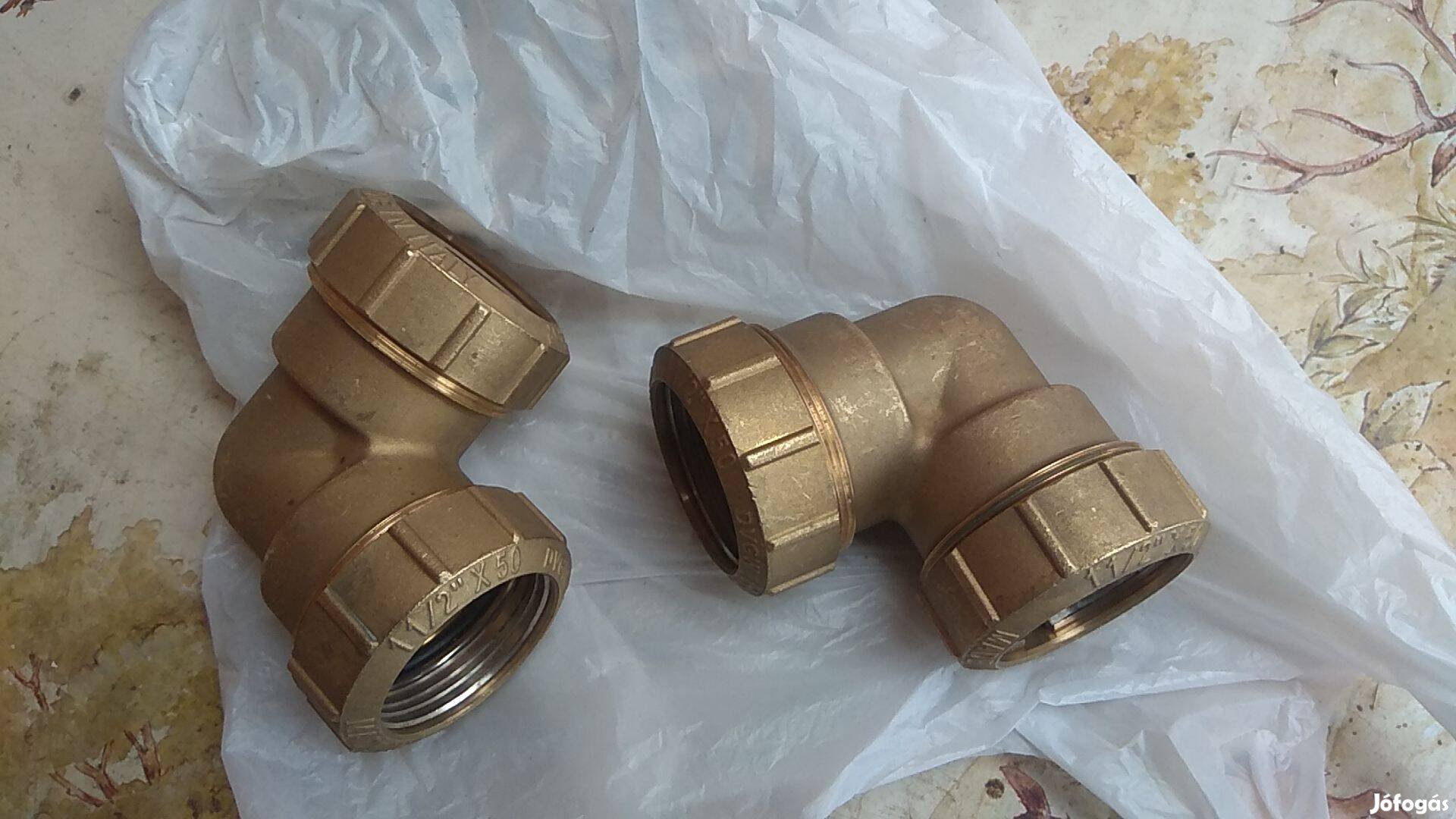 50mm Kpe könyök réz 1:1/2/col új