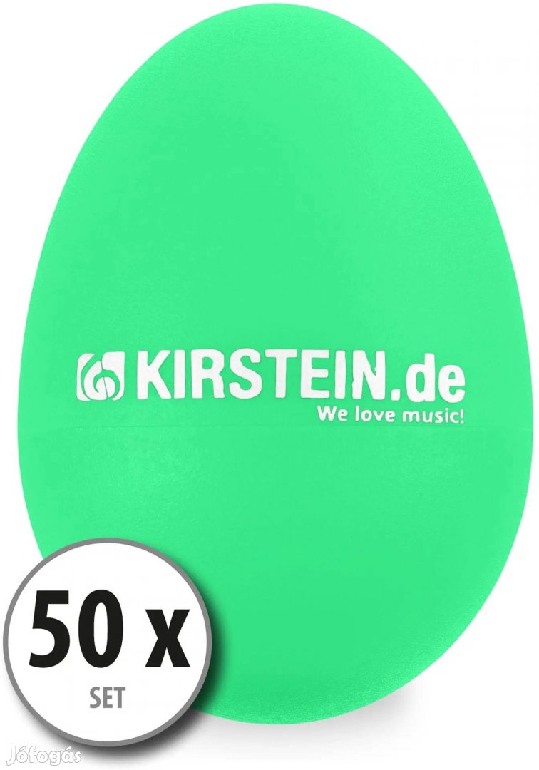 50x Kirstein ES-10G Tojás Shaker Zöld, Közepes-Súlyos Készlet