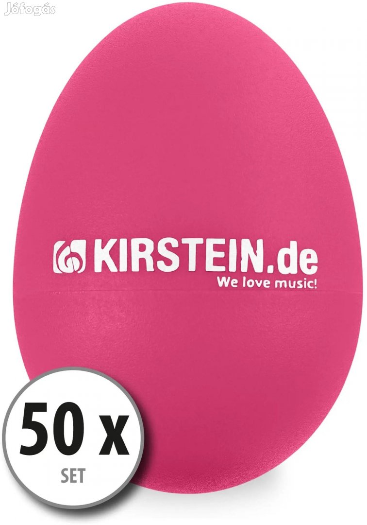 50x Kirstein ES-10P Tojás Shaker Rózsaszín, Közepes-Könnyű Készlet
