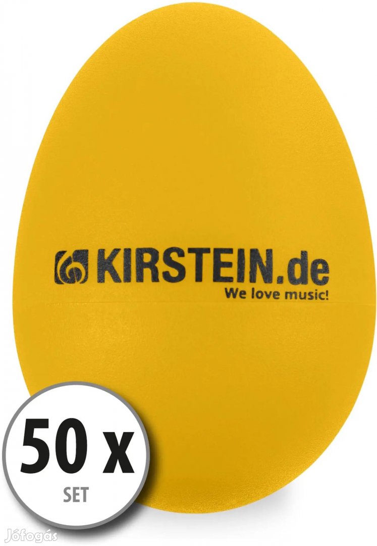 50x Kirstein ES-10Y Tojás Shaker Sárga, Nehéz Készlet