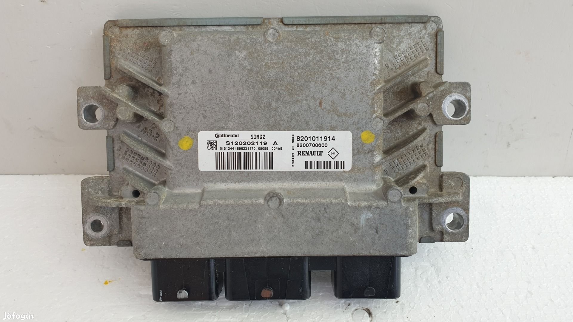 511343 Renault Clio 3, Motorvezérlő, 8201011914, S120202119A. Ecu.