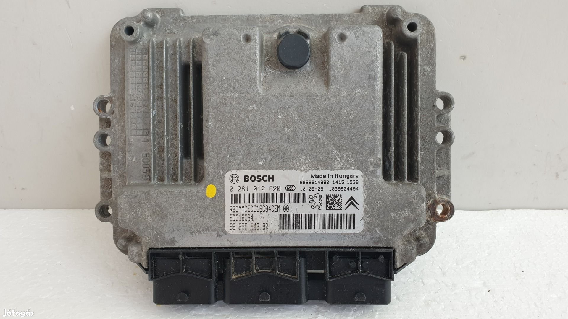 511355 Citroen Berlingo 2010, Motorvezérlő, 0281012620, 9665594380.