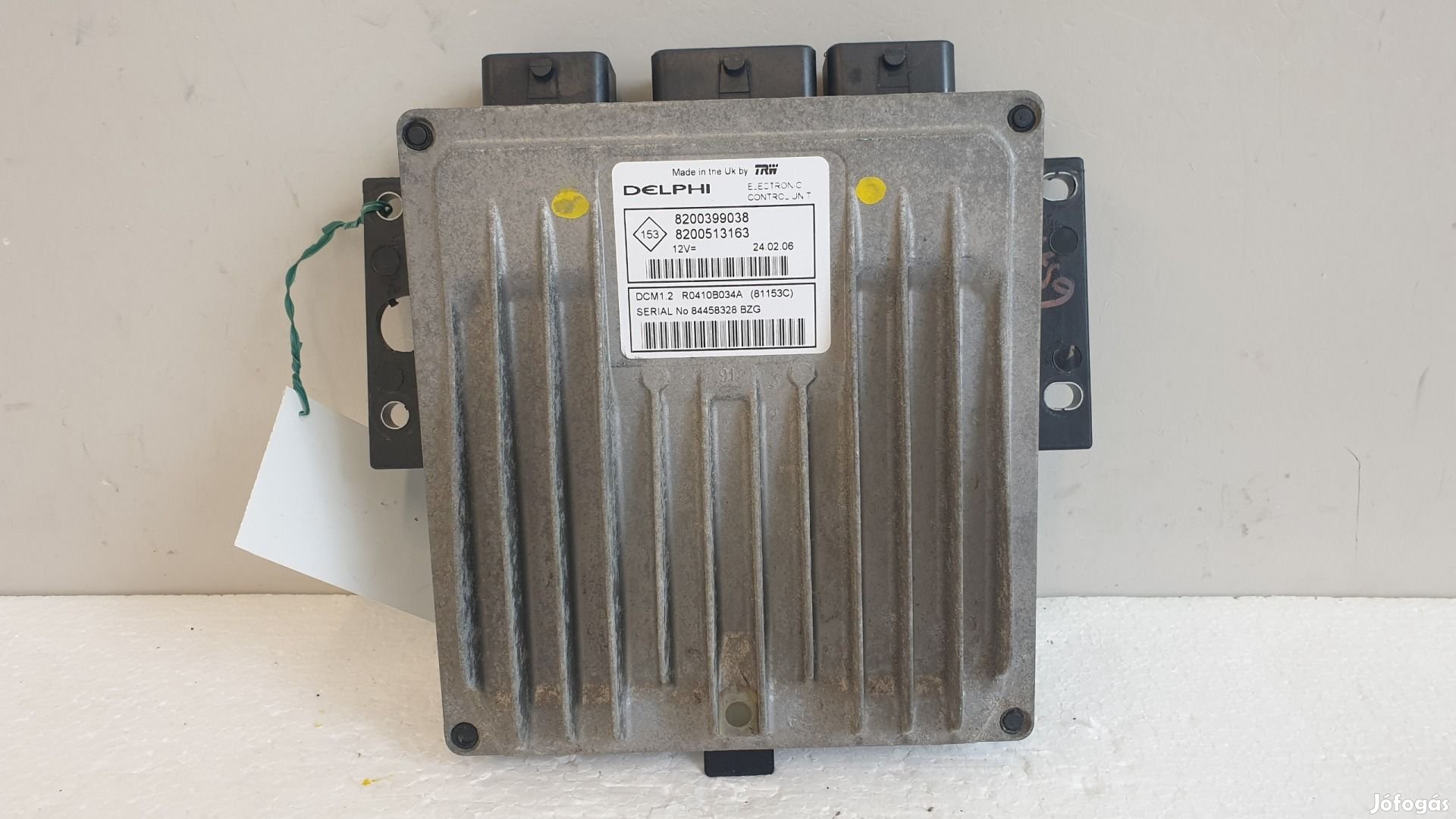 511386 Renault Clio 3, Motorvezérlő, 8200513163, 8200399038, Delphi.