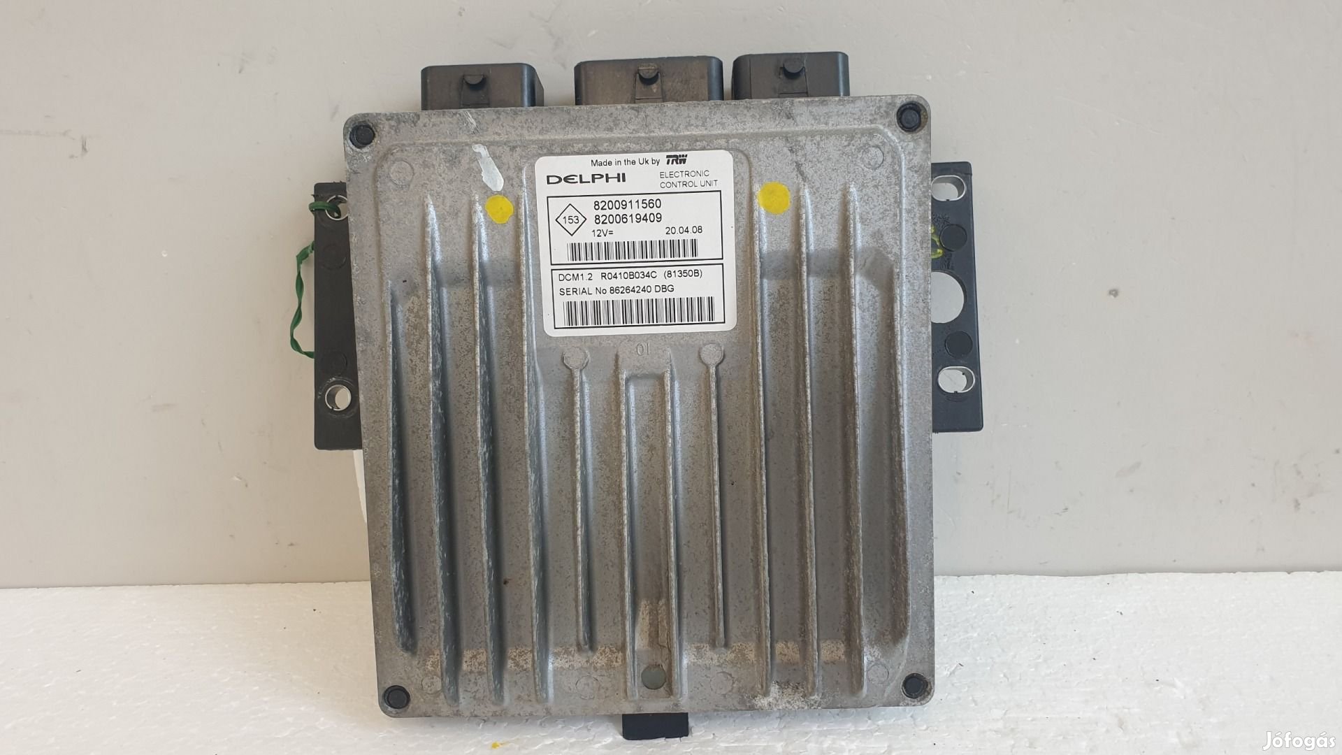 511387 Renault Clio 3, Motorvezérlő, 8200619409, 8200911560, Delphi.