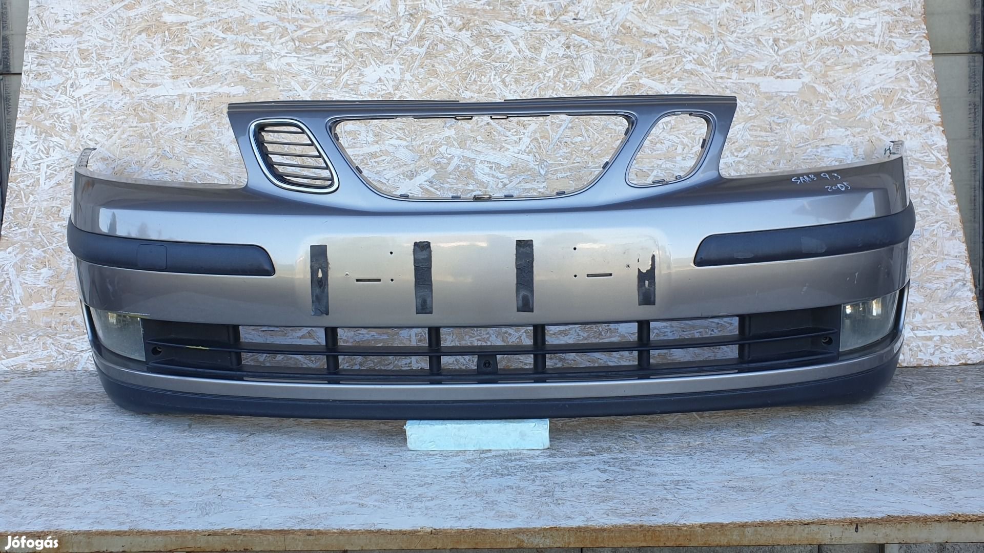 511455 Saab 9.3, 2005, Ködlámpás Lökhárító, 12786001.