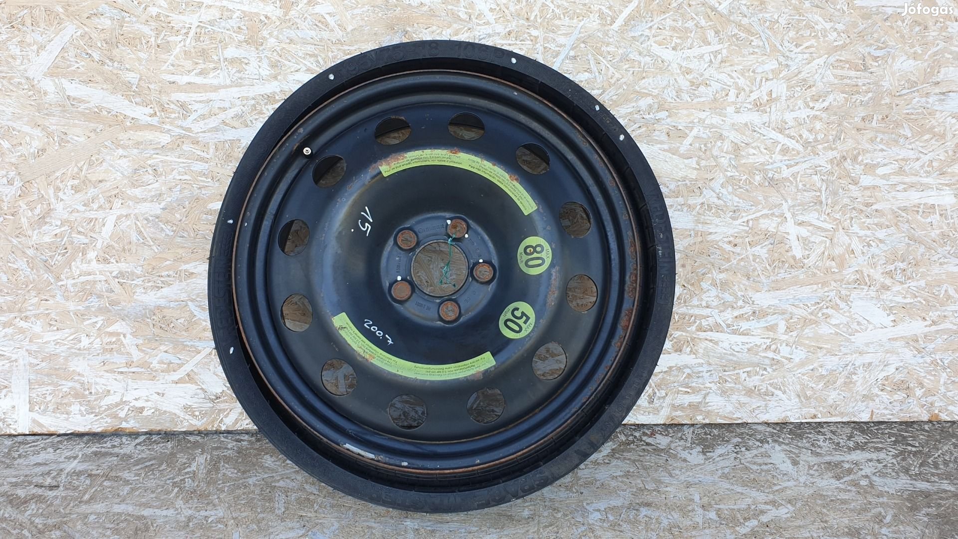 511686 Mercedes R, 2007, Pótkerék, Mankókerék, 5X112X18, Agy:66,6.