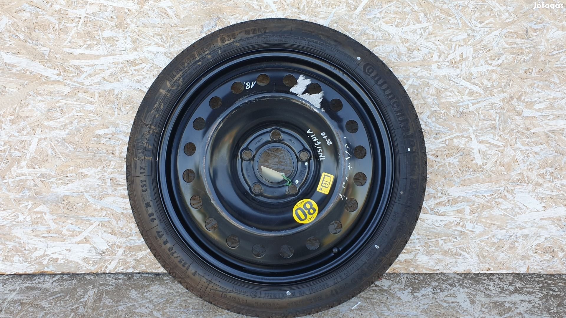 511689 Opel Insignia 2010, Pótkerék, Mankókerék, 5X120X17, Agy: