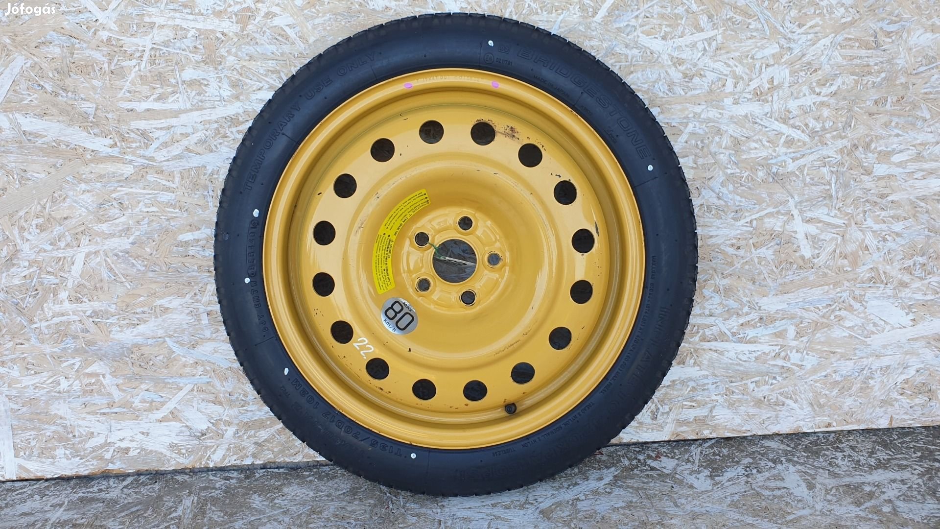 511693 Subaru Imreza 2005, Pótkerék, Mankókerék, 5X100X17,  Agy: