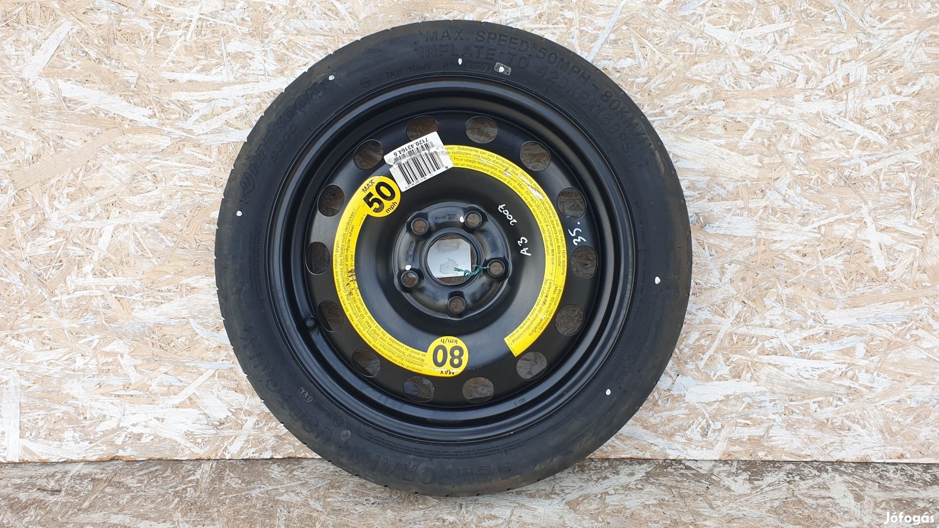 511763 Audi A3, VW Golf, 2007, Mankókerék, 5X112X16, Agy: 57,1.