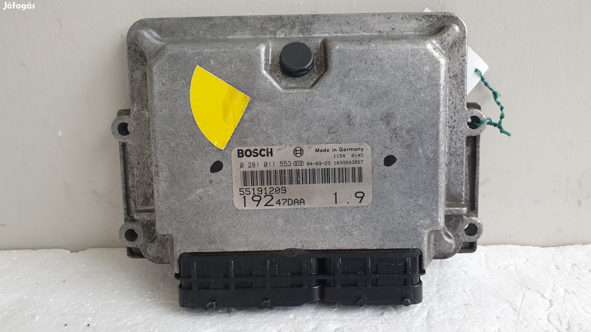 512329 Fiat Stilo  Diesel, 2004, Motorvezérlő, Ecu, 55191209.