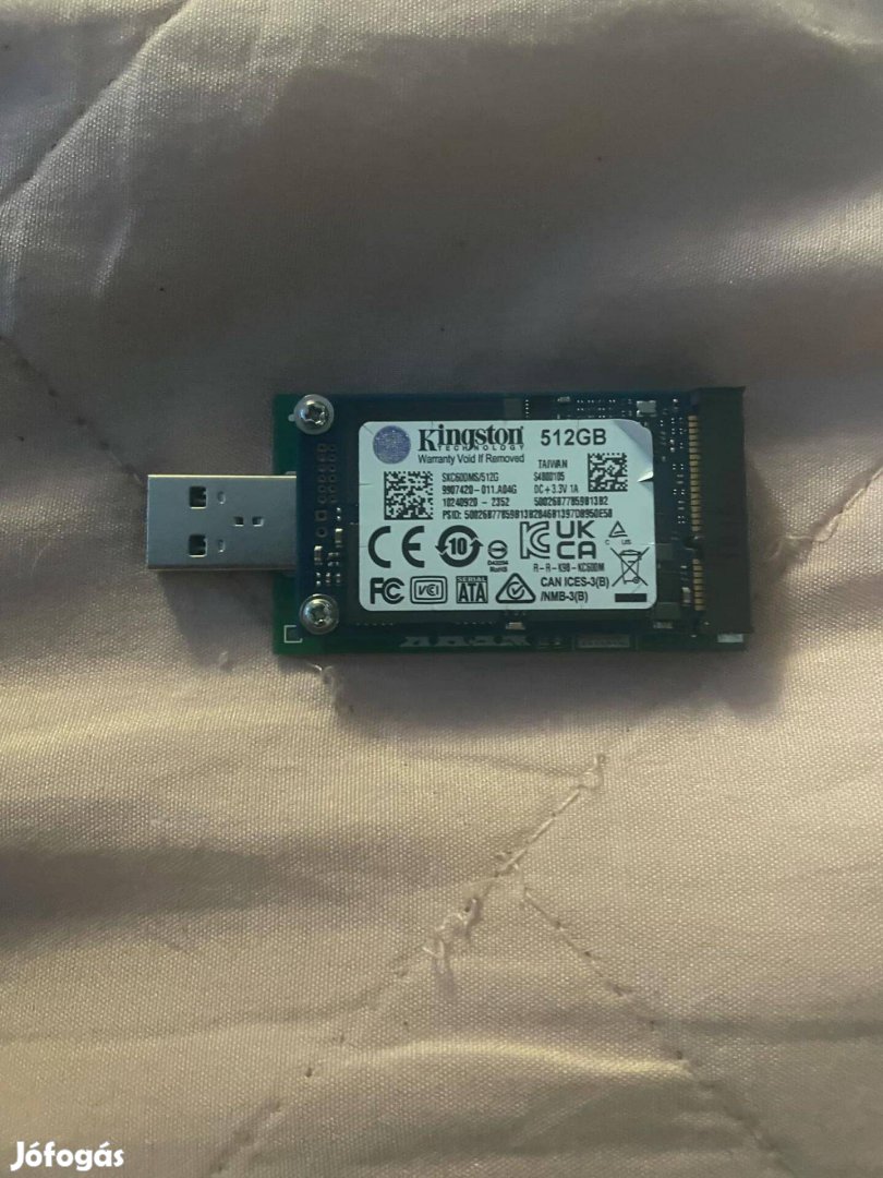 512Gb Kingston SSD Hordozható