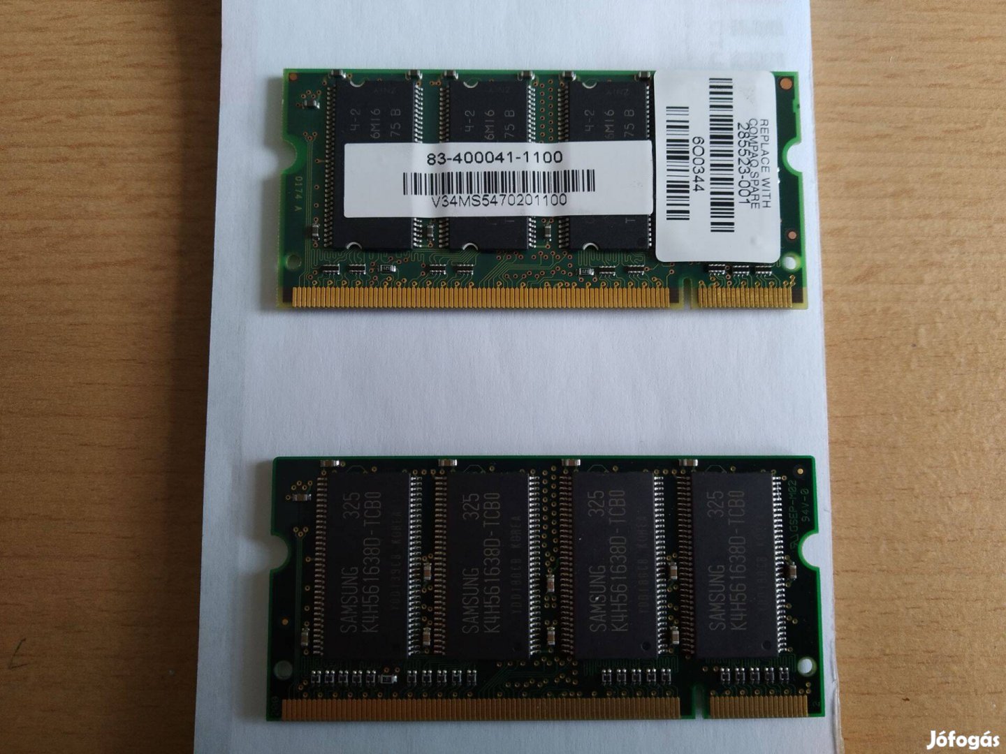 512MB (2x256MB-os) 266MHz-es sodimm memória laptopokba