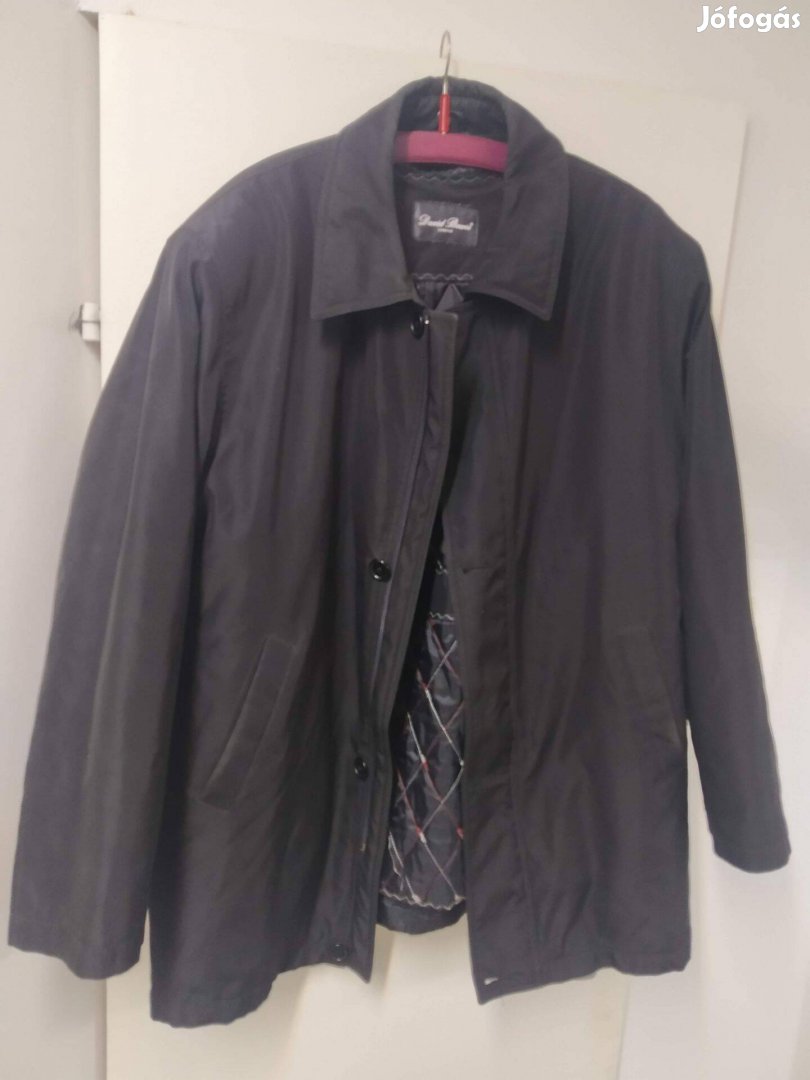 52 Fekete télikabát David Bowie ballonkabát kivehető bélés