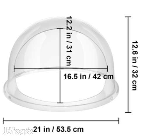 52cm-es Szélfogó Búra Vattacukorkészítőgépekhez  (4403)