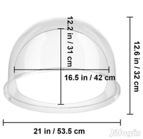 52cm-es Szélfogó Búra Vattacukorkészítőgépekhez  (4403)