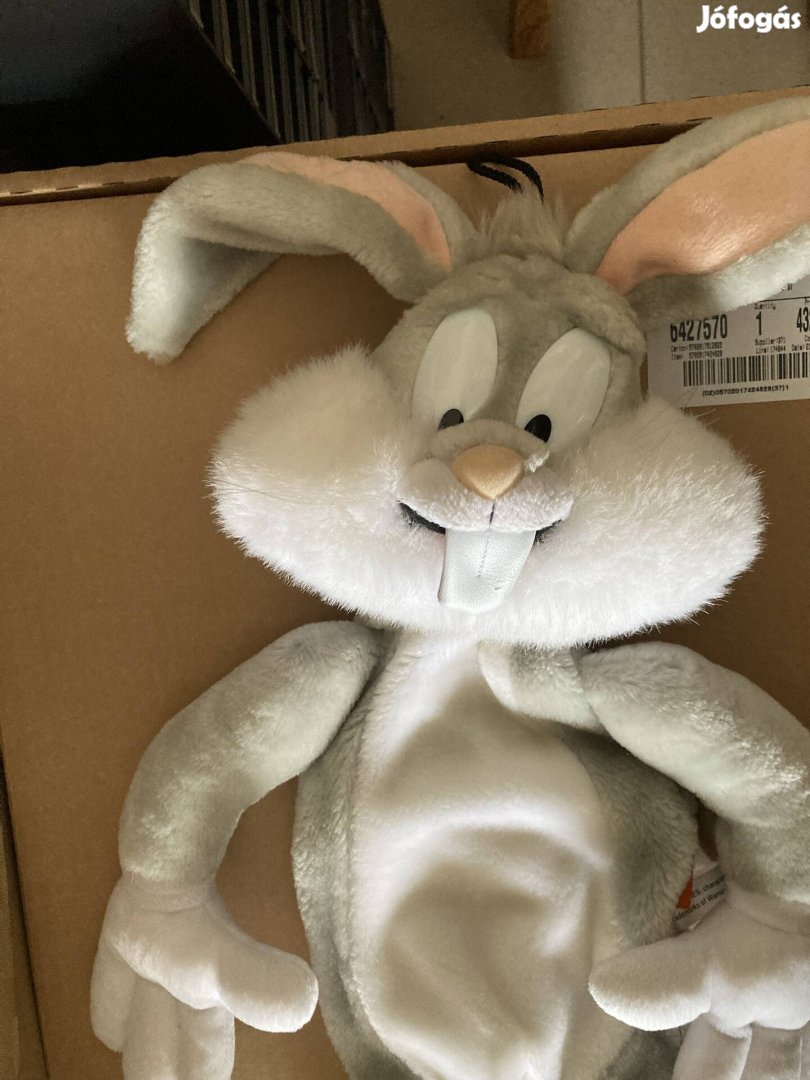 55 cm-es Bugs Bunny plüss, melegítő palack tartóval