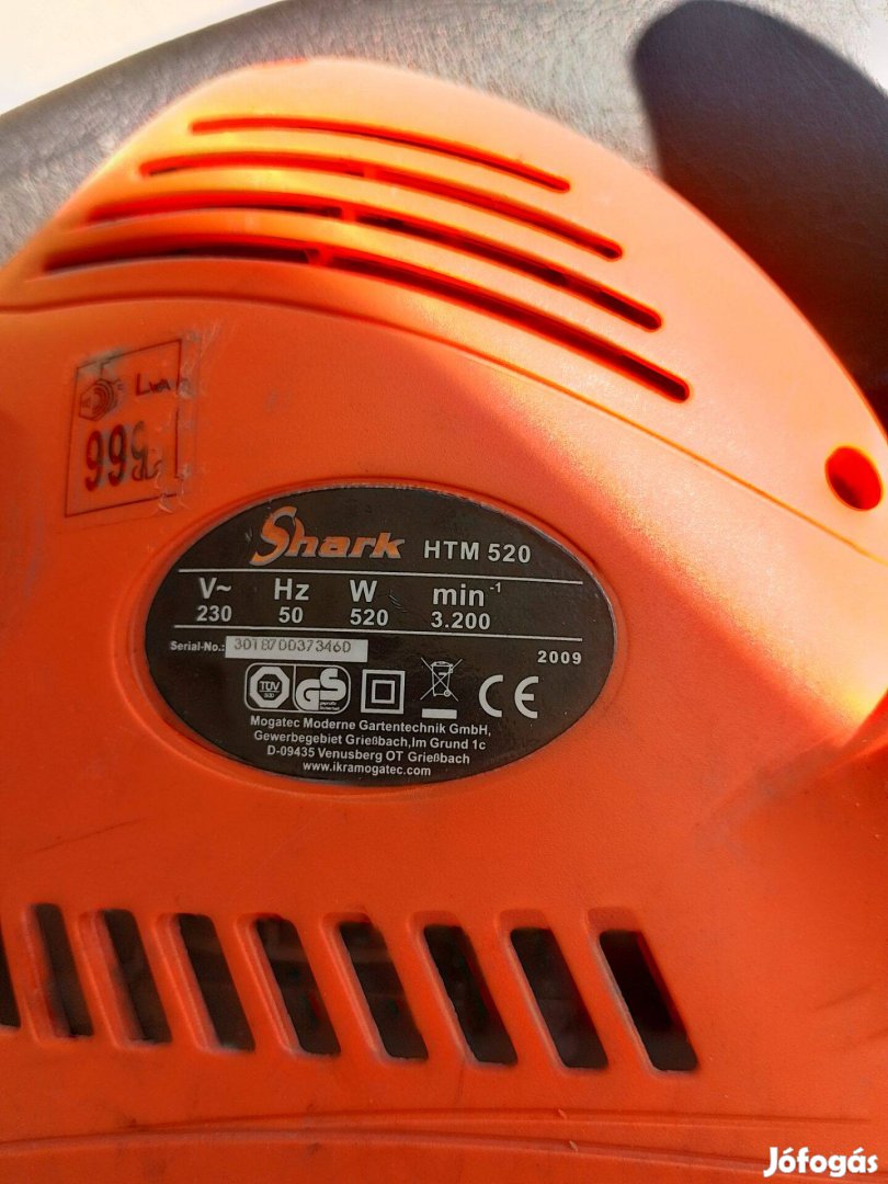 55 cm-s sövény vágó gép