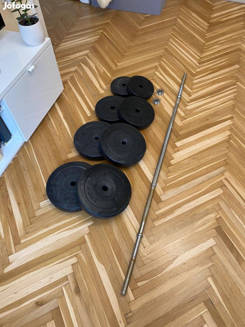 55kg-os súlyzó készlet