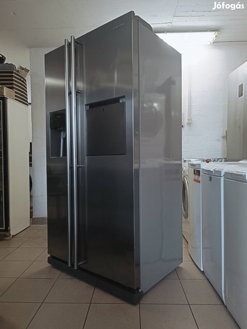 560l Inox, inverteres, Samsung side by side hűtőszekrény hűtőgép hűtő 