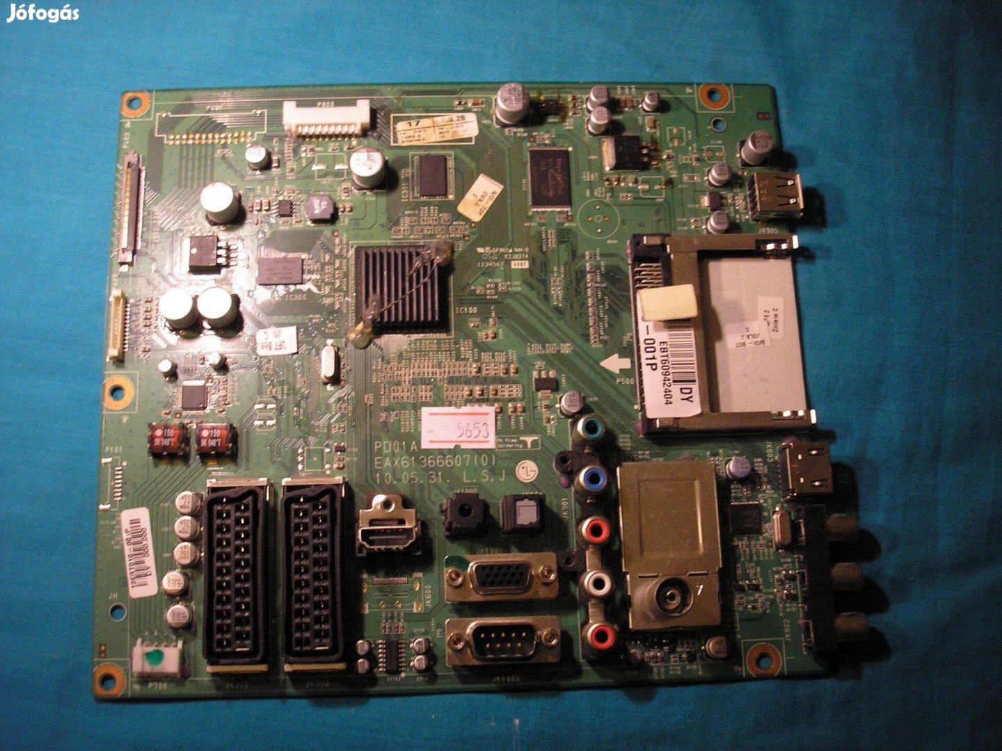 5653 buzerált LG mainboard EAX61366607 (0) PD01A EBT60942404