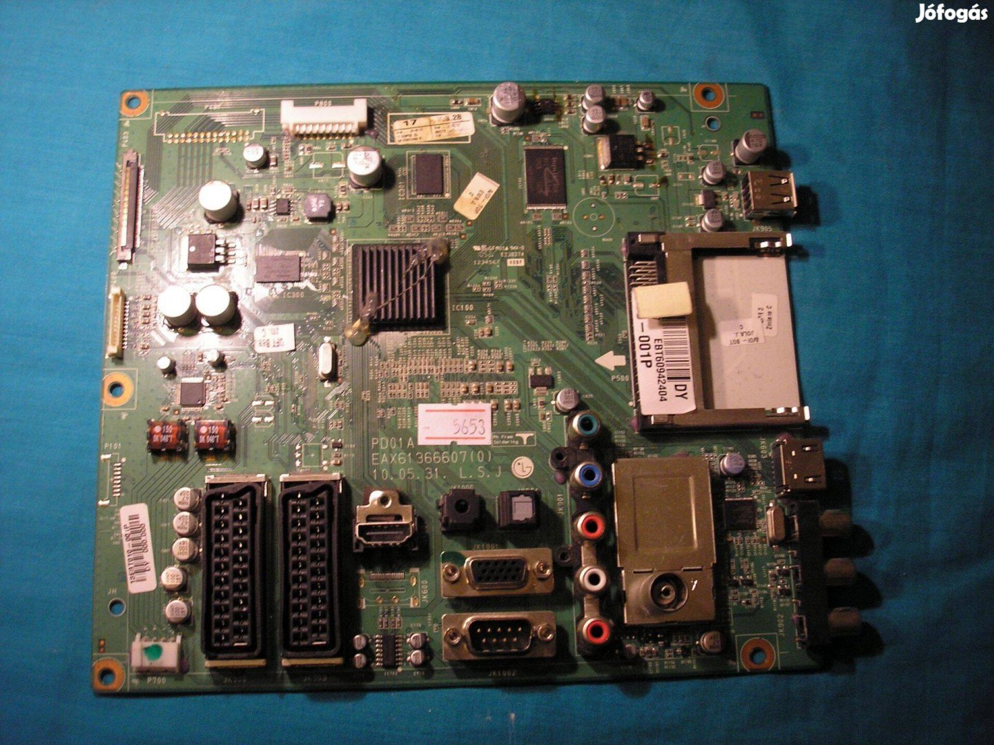 5653 buzerált LG mainboard EAX61366607 (0) PD01A EBT60942404