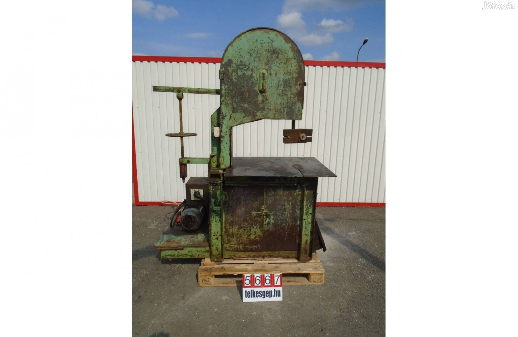 5667 - Szalagfűrész faipari szalag nélkül