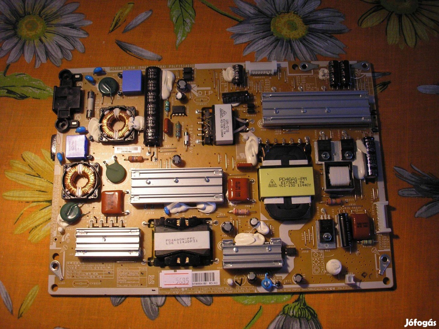 5685 Samsung UE46D6000 tápegység BN44-00458A Pslf151A03D PD46A1D_BSM