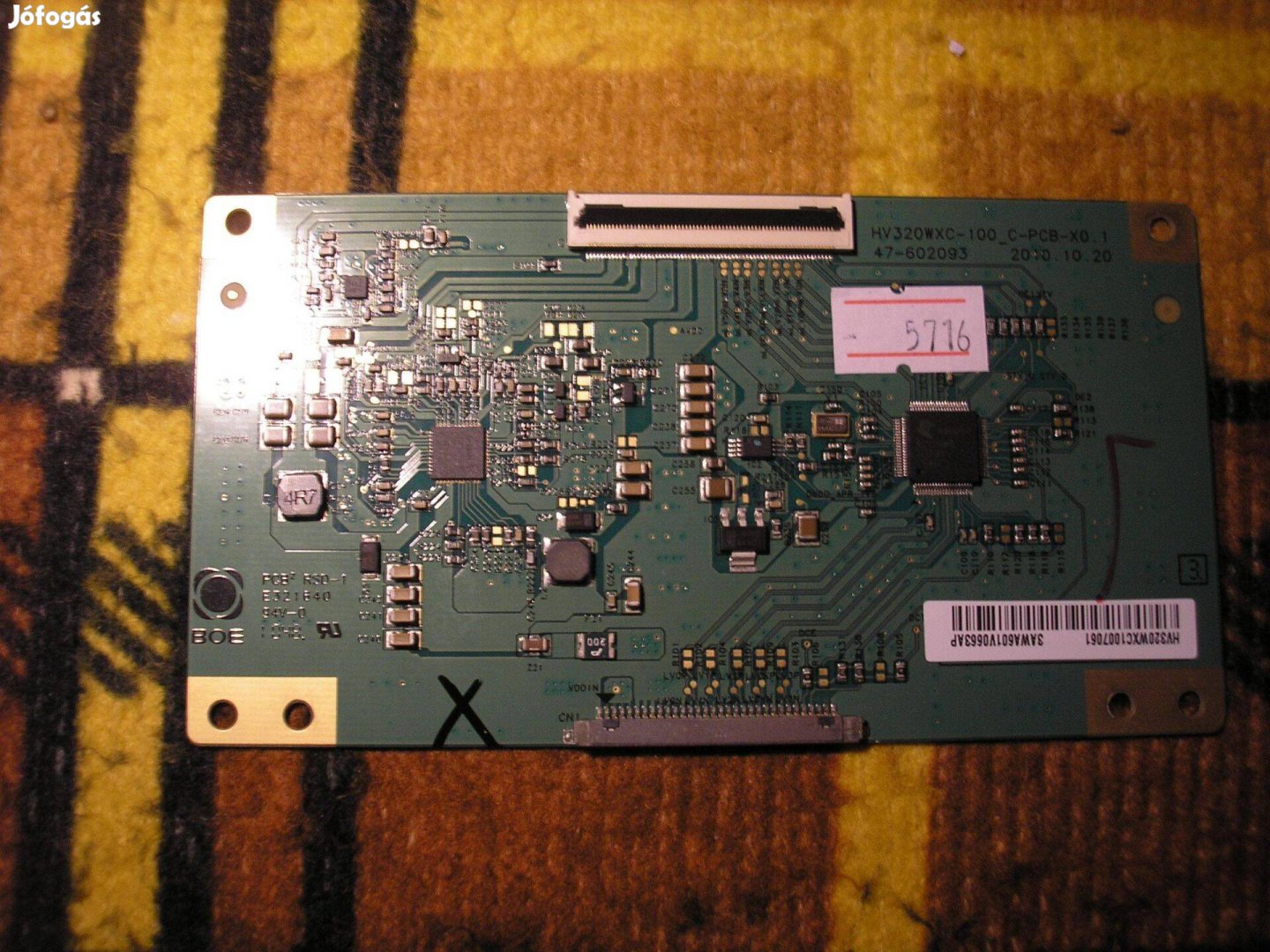 5716 hibás T-CON HV320Wxc-100_C-PCB-X0.1 47-602093