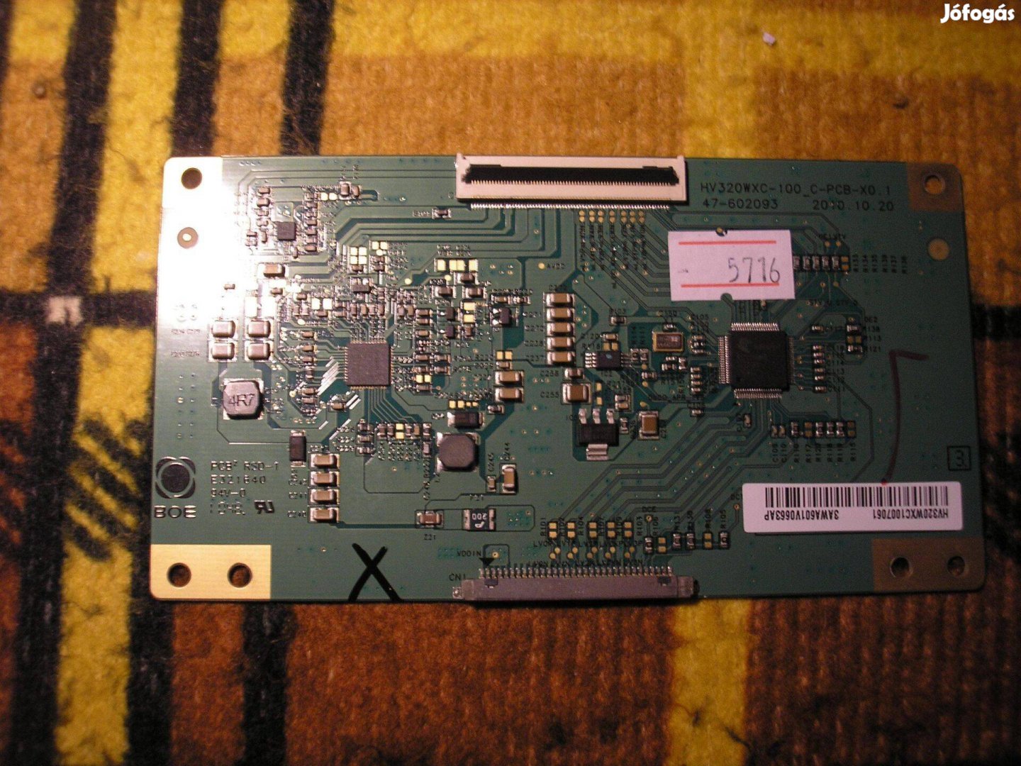 5716 hibás T-CON HV320Wxc-100_C-PCB-X0.1 47-602093