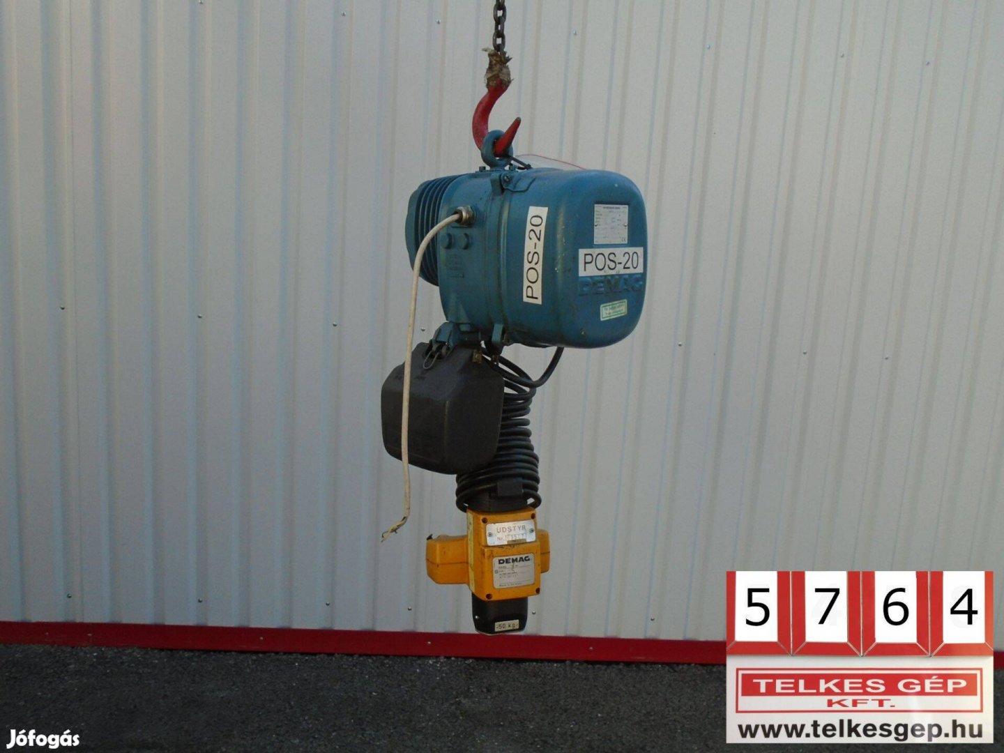 5764 - Láncos Emelő 50 KG, Gyártó: Demag PMV 5-V2F6 2m