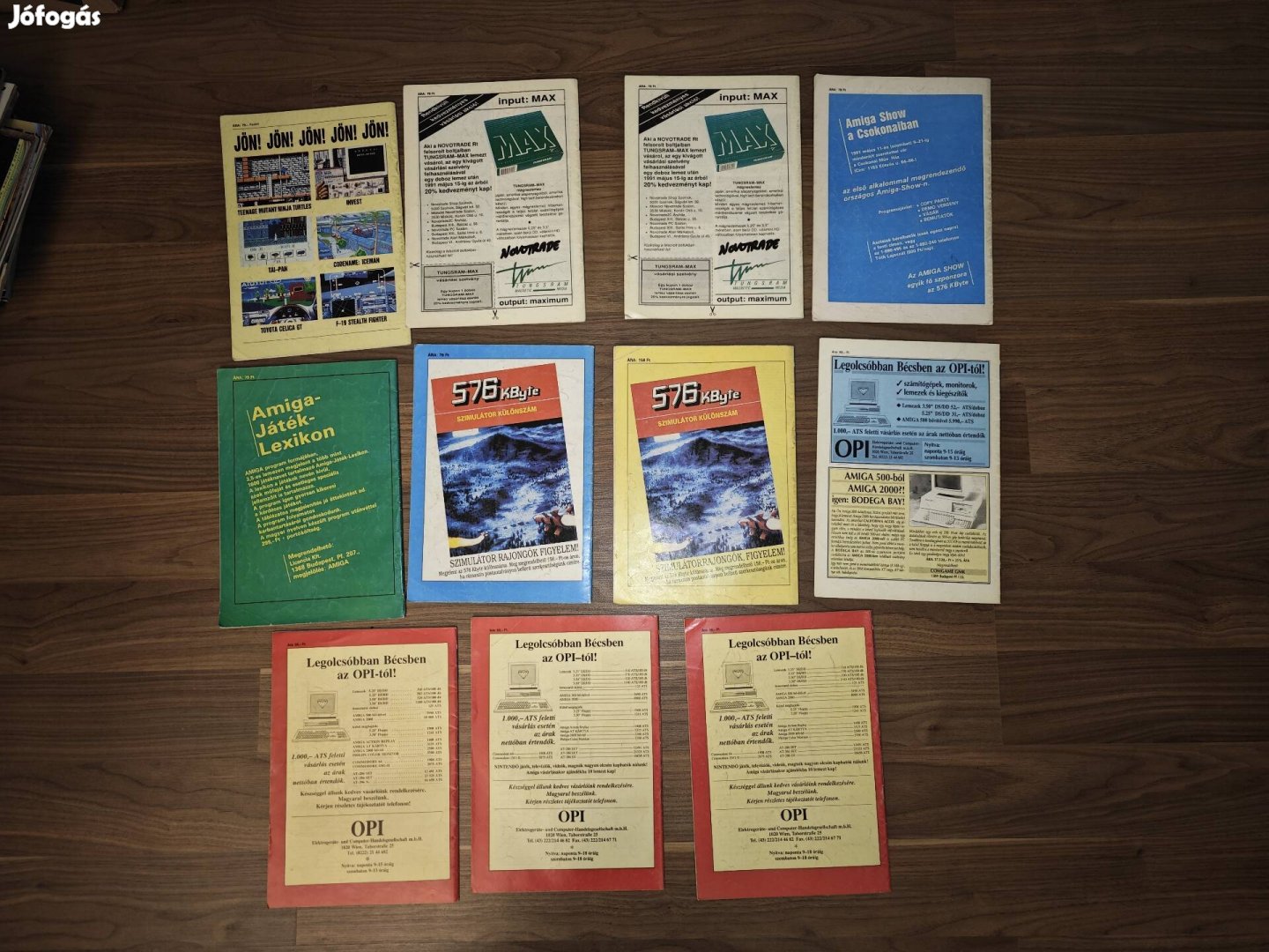 576 Kbyte 11db magazin, 1991 teljes évfolyam.