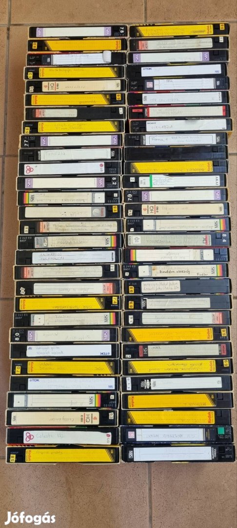 58 db vegyes vhs kazetta