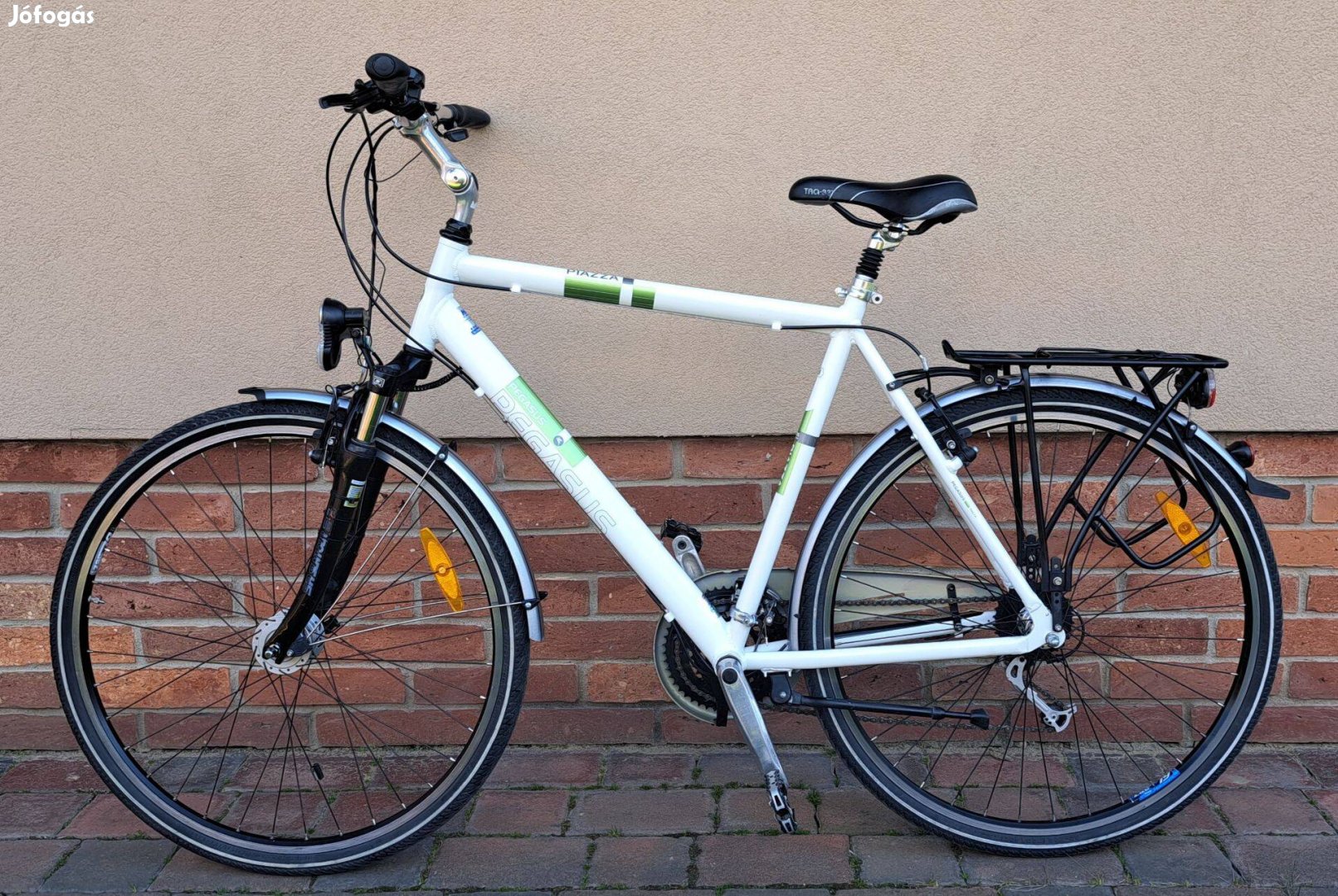 58cm-es szép állapotú Pegasus Piazza teleszkópos alu trekking kerékpár