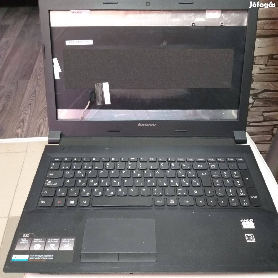 594.Lenovo B50-45 nem kapcsol be,hiányos laptop alkatrésznek eladó! ,h