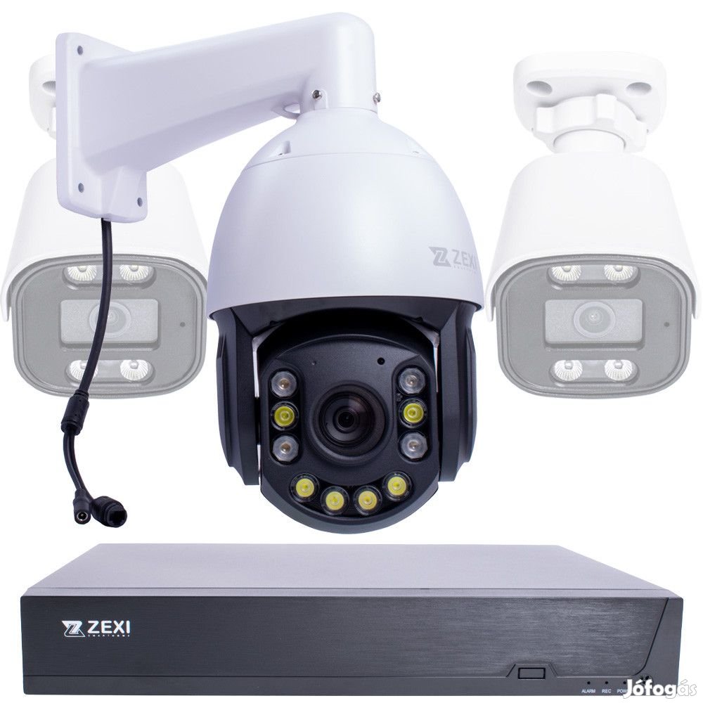 5MP IP POE Switch biztonsági PTZ kamera szett választható BULLET 1-tó