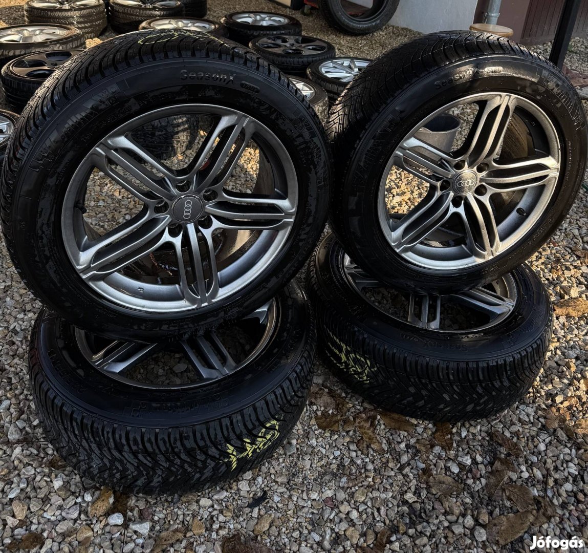 5X112 ET35 R18 AUDI Alufelni + Újszerű 235/55 R18 Négyévszakos Gumik