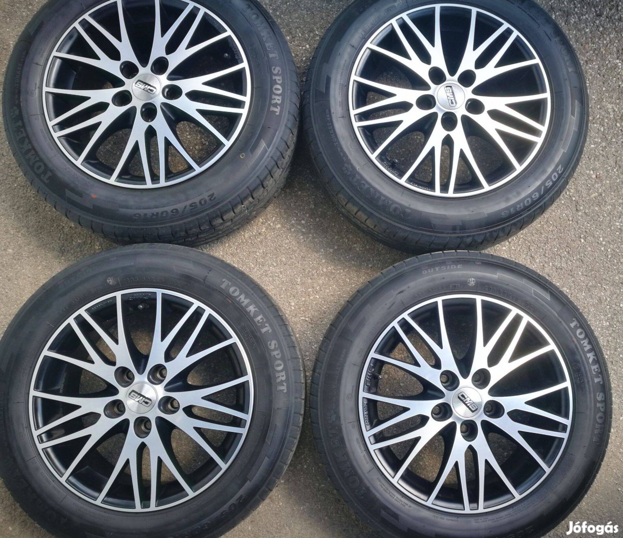 5X115 CMS Chevrolet alufelni nyárigumival 205/60 R16