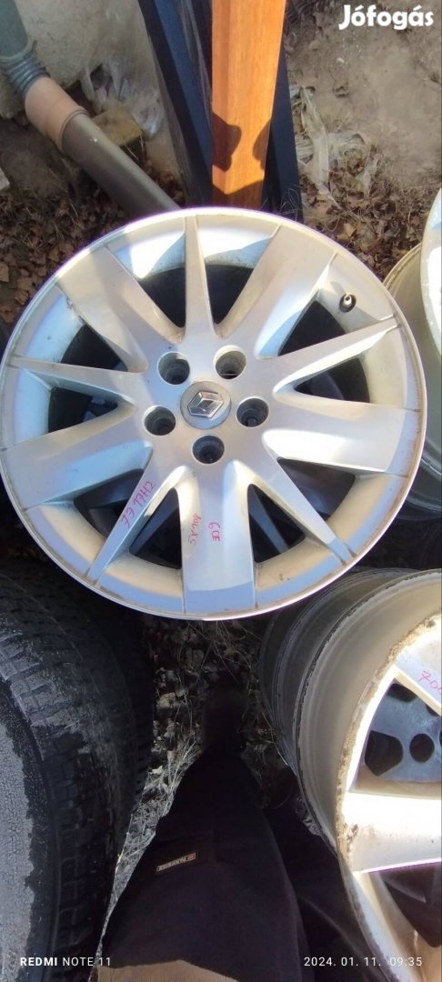 5*108 as renault 17"os alufelni szett 