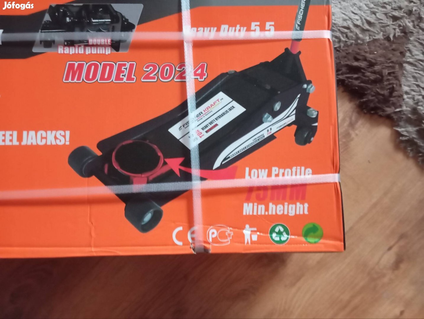 5.5t alacsony profilú dupla dugattyús krokodil emelő 