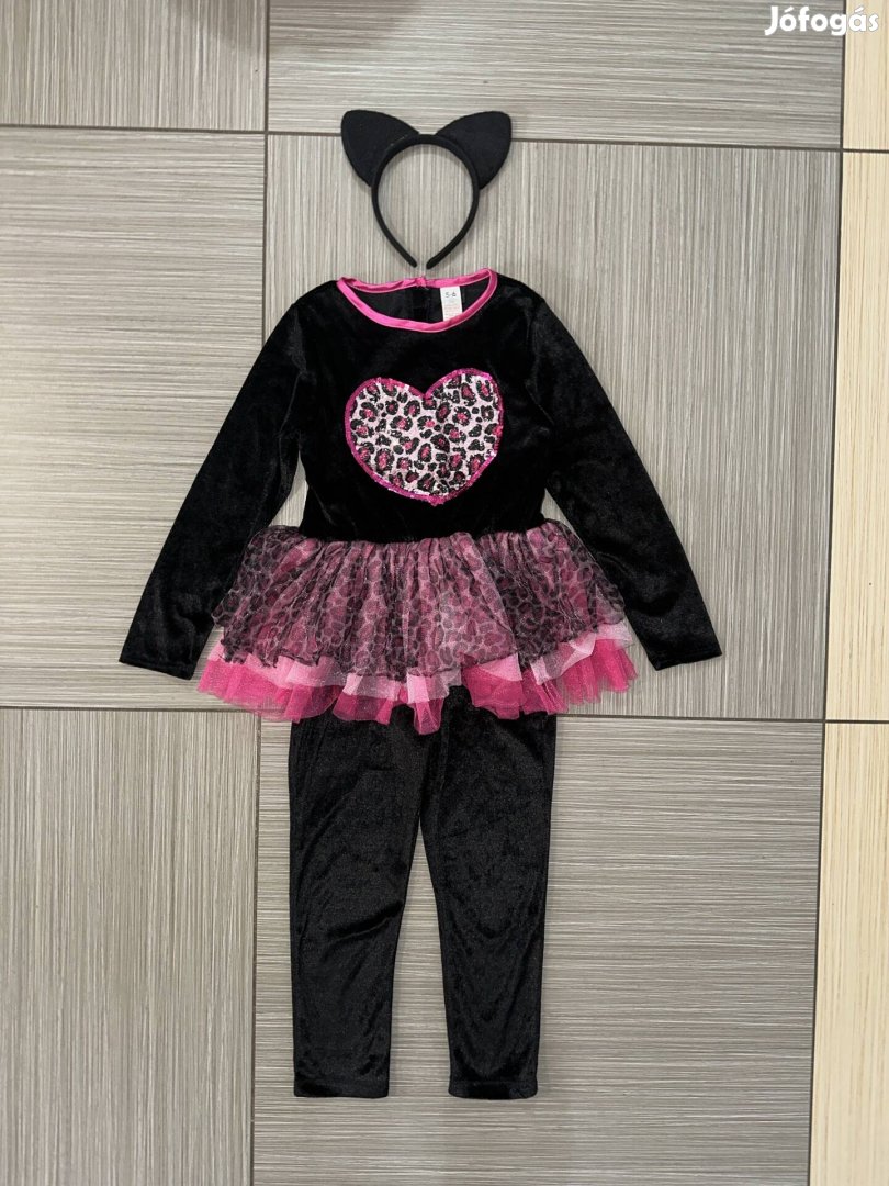 5-6 év 110-116 George cica jelmez fejpánttal